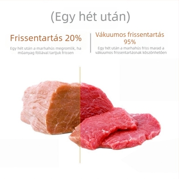 Átlátszó élelmiszer-vákuumtasakok hőzáró lezáró rendszerrel, otthoni és kereskedelmi használatra