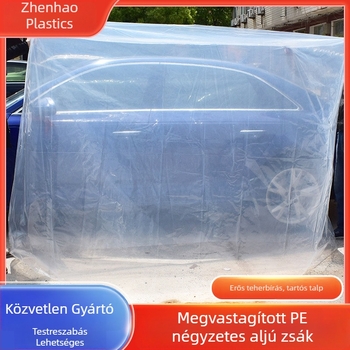 Ipari PE porálló négyszögletes táska nagy gépek és berendezések számára, csomagolófilm tálcákhoz és szerszámokhoz