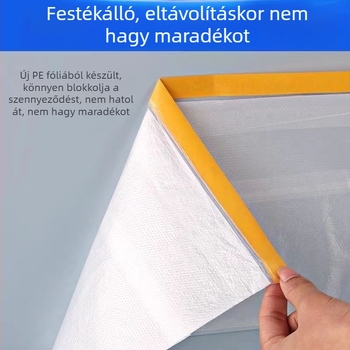 Öntapadó átlátszó porvédő fólia kollégiumi bútorokra és kanapéra; maszkoló fólia festéshez és dekorációhoz.