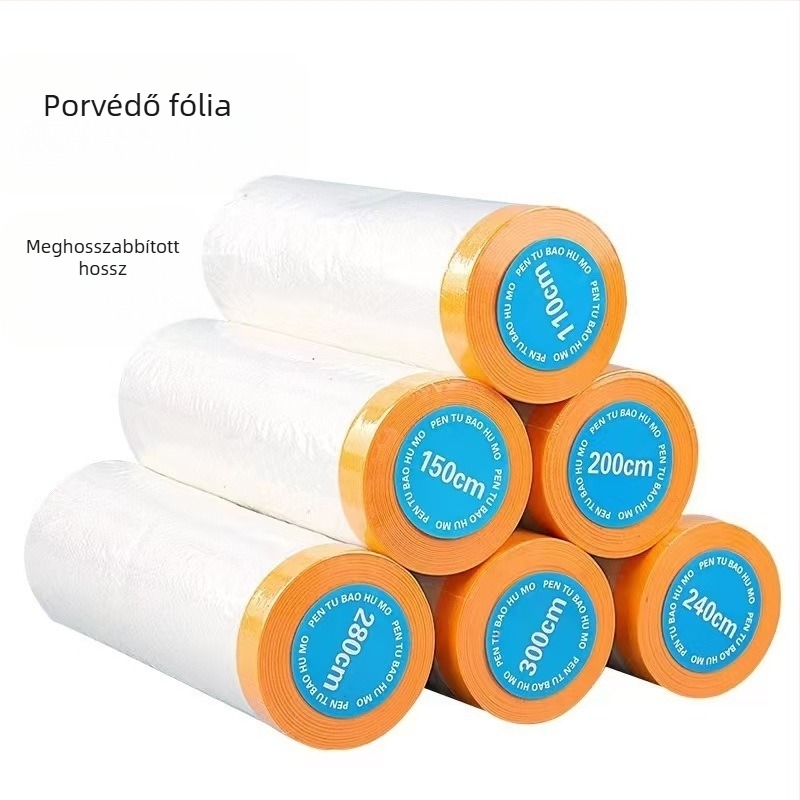 Öntapadó átlátszó porvédő fólia kollégiumi bútorokra és kanapéra; maszkoló fólia festéshez és dekorációhoz.