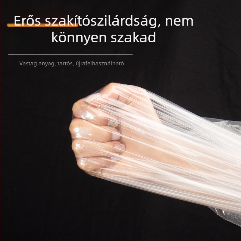 Porvédő négyszögletes táska berendezésekhez, nagy méret, elasztikus húzózsinórral és négyszögletes alappal, PE anyag