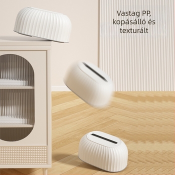 Beépített rugós alapú szalvétatartó, kreatív otthoni, nappali vagy éttermi stílushoz; magas elaszticitású papírzsebkendő-tartó autóhoz