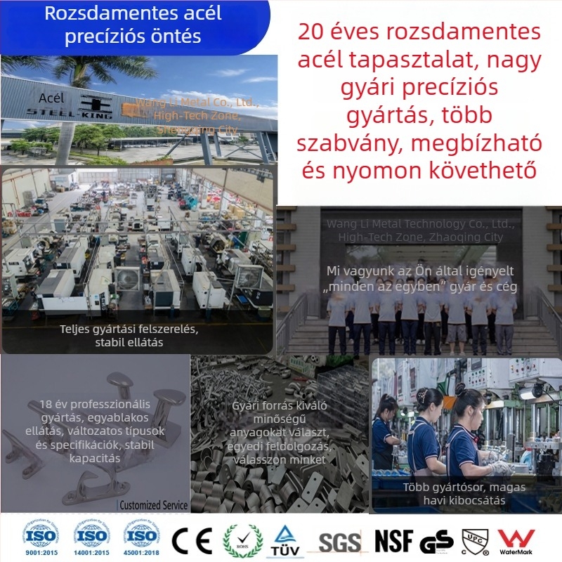 Személyre szabott rozsdamentes acél precíziós öntvény, nehéz teherbírású zsanér ipari berendezésekhez, rejtett zsanér öntvény