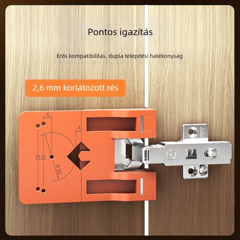 Új mágneses pozicionáló elem szekrényajtóhoz, 2,6 mm-es hézagkorláttal és gyors szerelési eszközzel