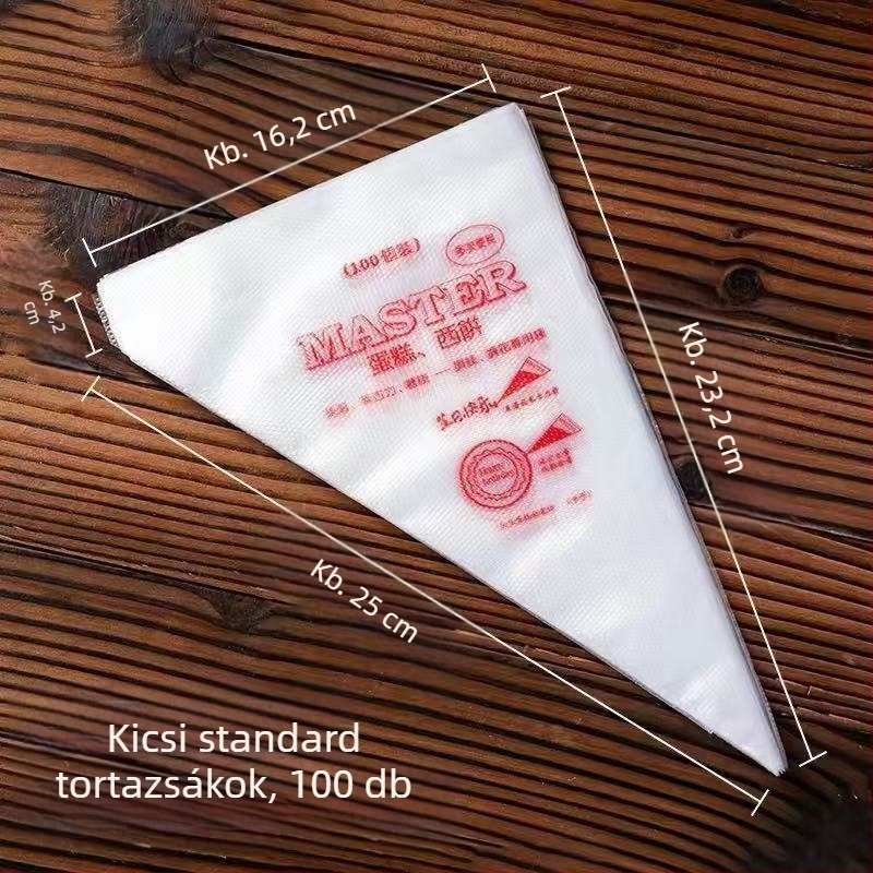 Egyszer használatos díszítő tasak csövekkel süteményekhez és tortákhoz – sütőeszköz-készlet testreszabható