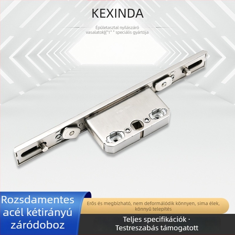 Rozsdamentes acél kétirányú zárdoboza nyíló ablakokhoz – hardver kiegészítők