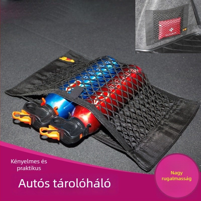 Autó Velcro hálós zseb — csomagtartó-szervező és belső tároló