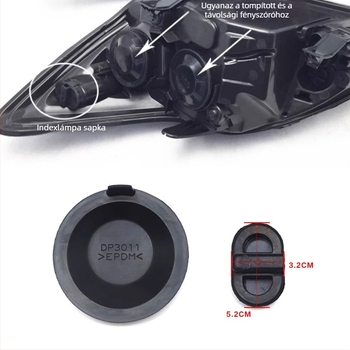 Ford Focus 2005-2011 Légáteresztő fényszórófedél 8M5113030E