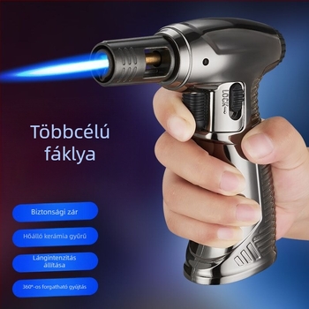 Kézben tartható magas hőmérsékletű hegesztőláng, szélálló gyújtó, újratölthető, moxibustionhoz, szivar gyújtáshoz, hegesztéshez és grillezéshez