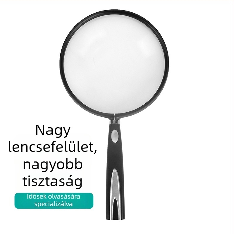 Kézi nagyító japán stílusú, nagy felbontású optikai üveggel, olvasáshoz időseknek, gyerekeknek és diákoknak
