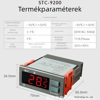 STC-9200 Digitális kijelzős fagyasztóhőmérséklet-szabályozó, olvasztási funkcióval