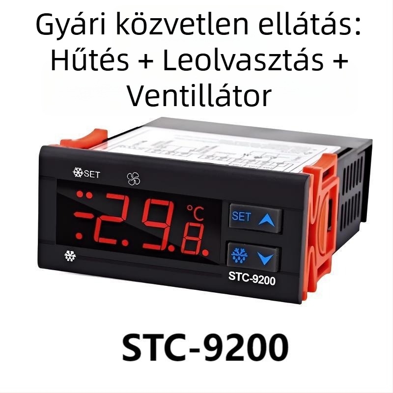 STC-9200 Digitális kijelzős fagyasztóhőmérséklet-szabályozó, olvasztási funkcióval