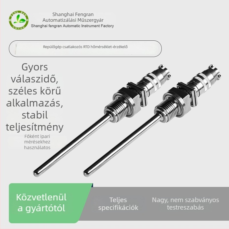 Ipari Pt100 szenzor repülőcsatlakozóval injektáló gépekhez és fogaskerék-házakhoz