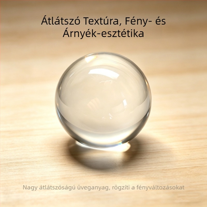 Optikai kísérletkészlet konkáv és konvex lencsékkel, kristálykockákkal, fénygömbökkel és prizmákkal