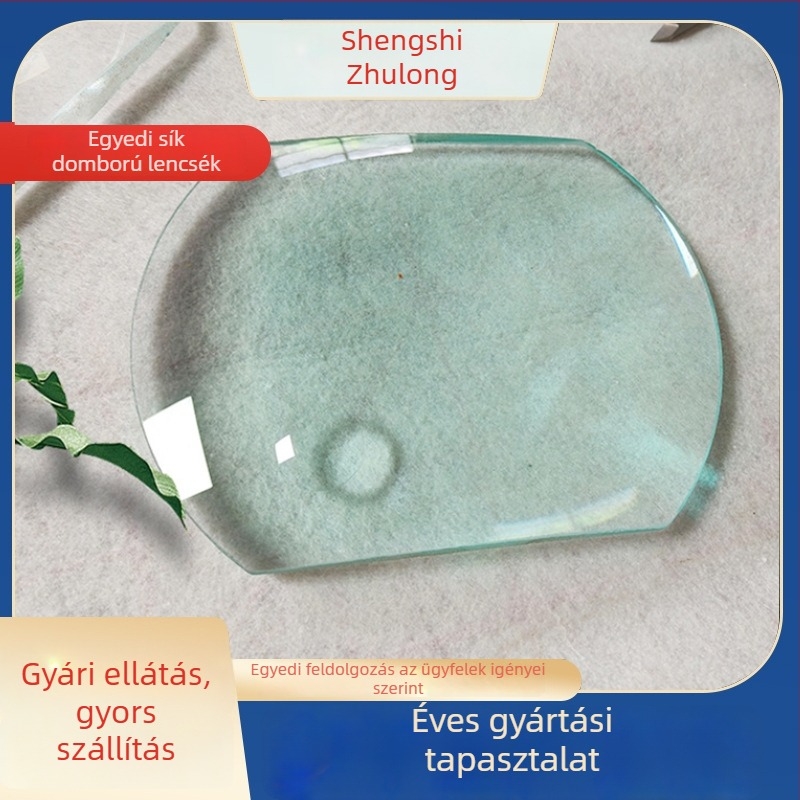 Optikai üveg nagyító lencsével, vetítő lámpával, prizmával és reflexorral – asztali világításhoz