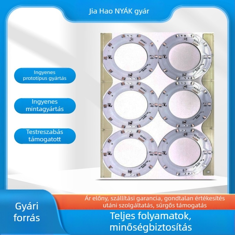 LED PCB-lemezek epoxi üvegszálas anyagból, egyoldalas táblák