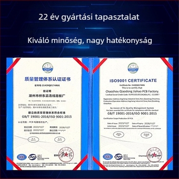 Egyszeres oldalas lángálló PCB-vezérlőpanel prototípushoz, CEM-3/FR-4, 22F