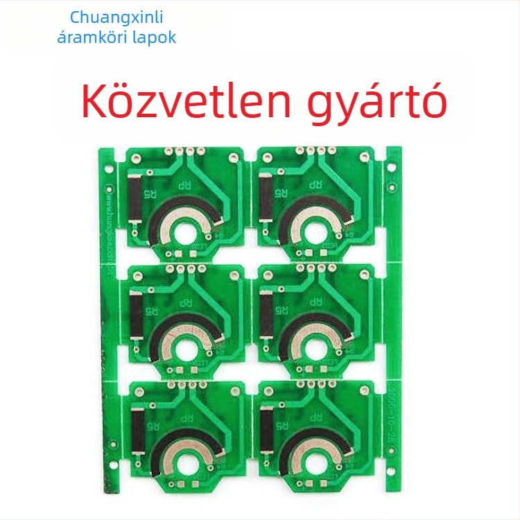 Kétoldalas FR-4 PCB karbonfilmes ellenállással és termosztorlemezzel, karbonolajos gyártási eljárás, tűzálló