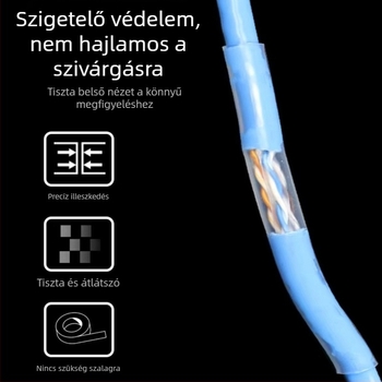 WTT Áttetsző hőszűkítő cső 2:1 a vezetékekhez és kábelekhez, vízálló védőburkolat