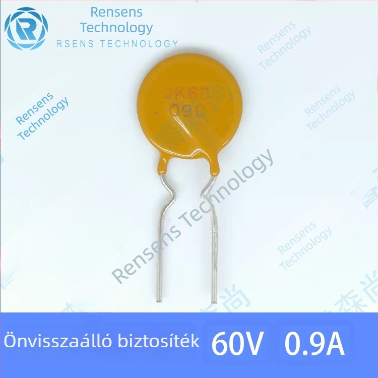 JK60-090 Jinke Plug-in PPTC újraindítható biztosíték 0.9A 60V védőelem