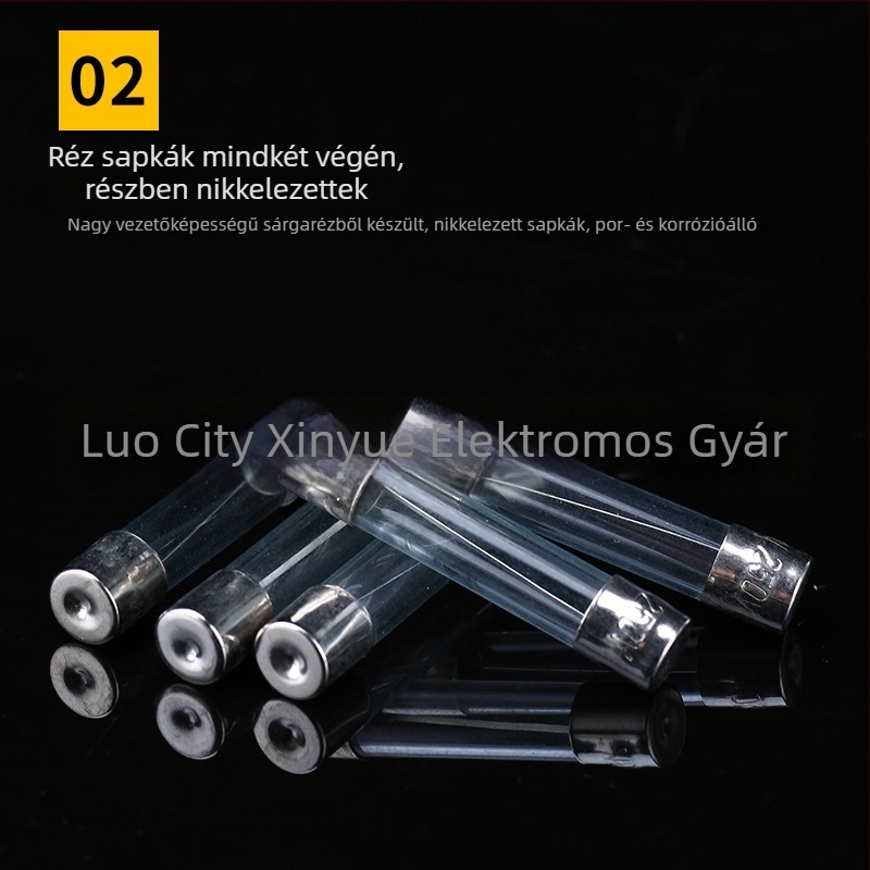 100 darab üveg biztosíték készlet, 5×20 mm és 6×30 mm kerámia biztosítócső