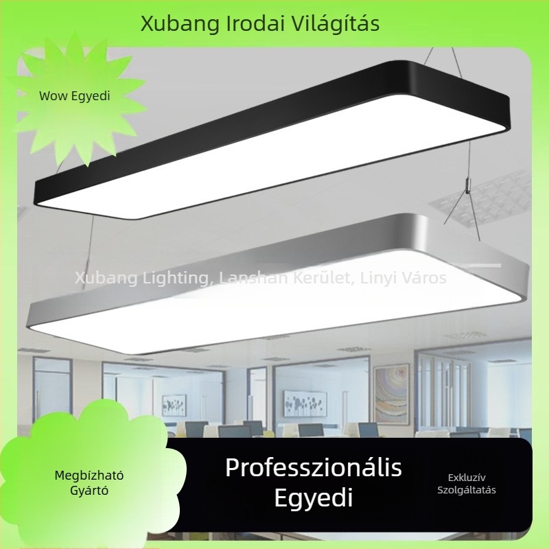 LED lineáris fénycsík – irodai mennyezeti függőlámpa, ultra-fényes fodrászszalonokban, kereskedelmi osztálytermekben és streaming stúdiókban