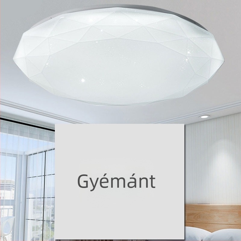 LED mennyezeti lámpa, kör alakú, modern minimalist stílusú, hálószoba és nappali számára