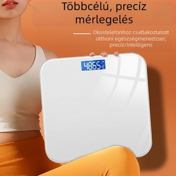 Újragondolt otthoni elektronikus mérleg, pontos, kompakt és nagy precizitású, újratölthető testzsír- és testsúlymérő