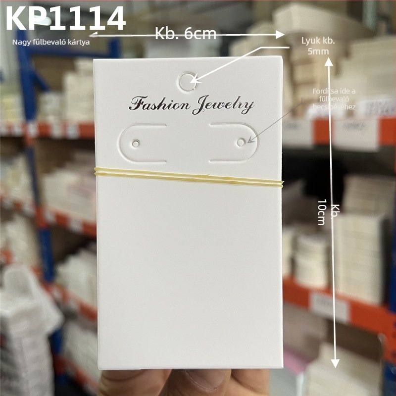 Többlyukas fülbevaló csomagoló kártya készlet, üres karton címkék fülbevalókhoz