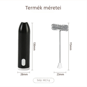 Elektromos tojásverő három sebességes, állítható kávé- és tejhabosító, háztartási mixer