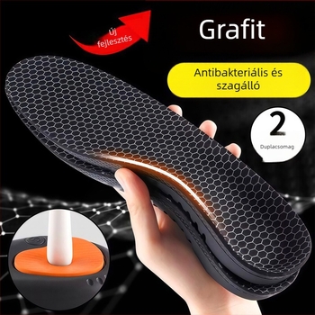 Grafénos boltozat-támogató talpbetét sportcipőkhöz, lúdtalpra, felhőhöz hasonló érzet, szagtalanító, magas rugalmasság, ütéscsillapítás, légáteresztő, izzadság felszívó