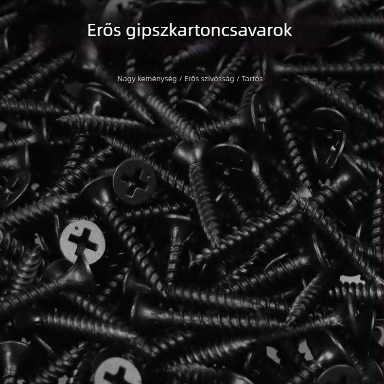 M3.5-ös szárazfal-öncsavaró csavar, kereszthajtású fej, nagy szilárdságú, gipszkartonhoz