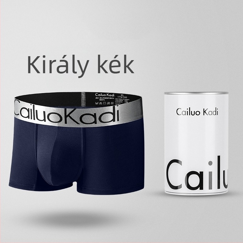 Modal anyagú férfi boxer alsónadrág középmagas derekú, nagy méret, légáteresztő, egyszínű