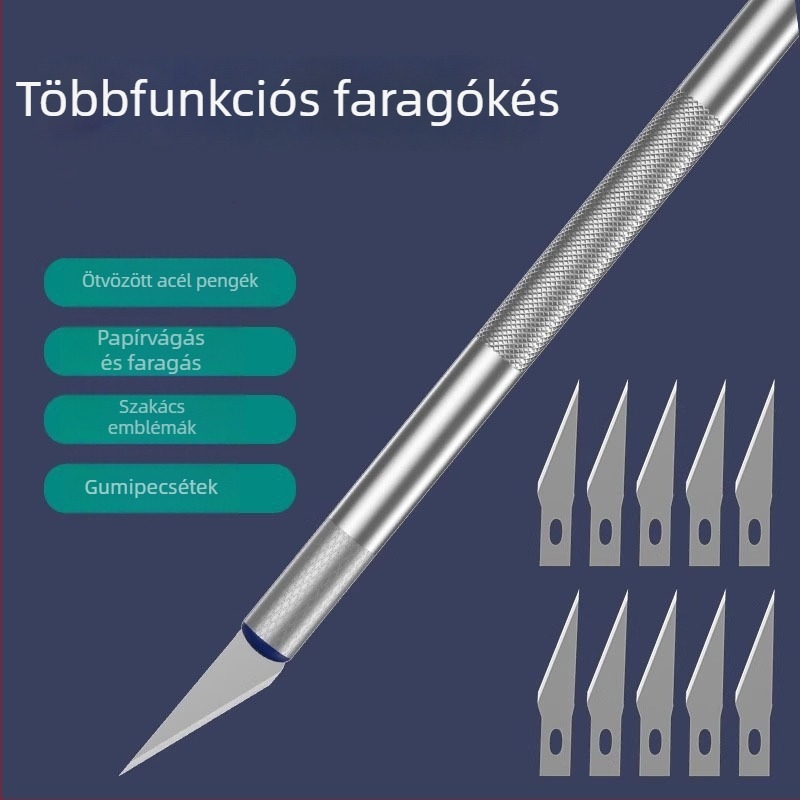 Kis többfunkciós kézműves kés papírvágáshoz, faragáshoz és tapétázáshoz