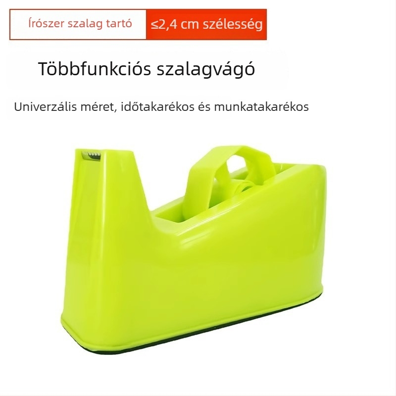 Átlátszó ragasztószalag vágó talppal csomagoláshoz