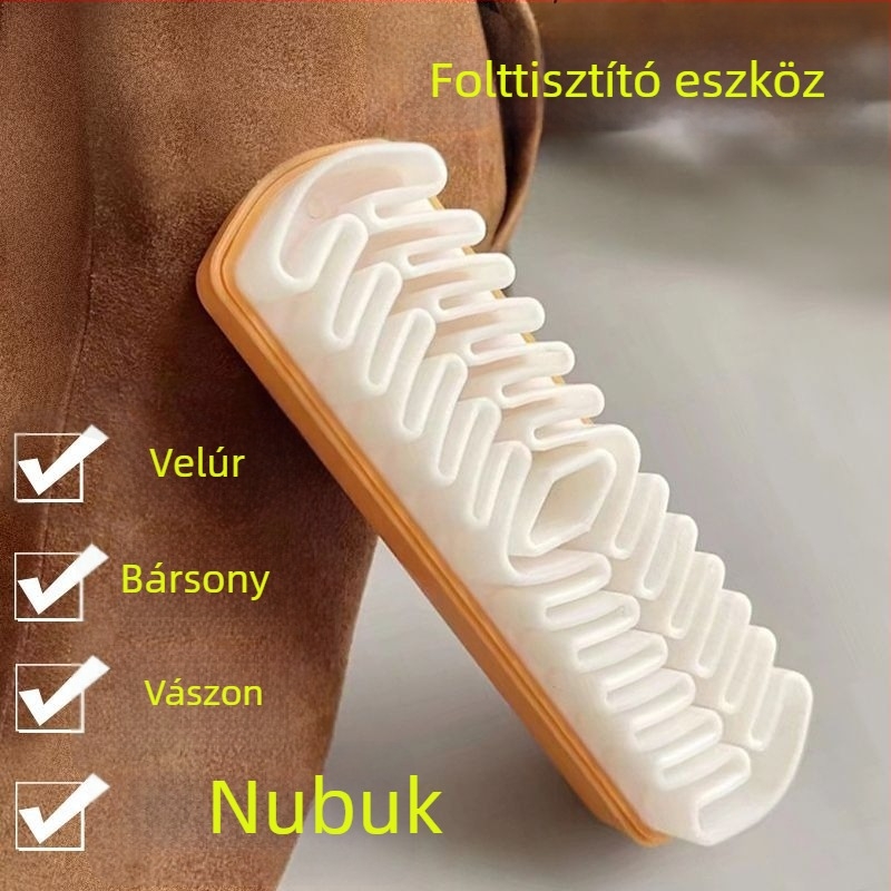 Többcélú cipőecset velúr és bőr tisztítására – otthoni cipőápoló kefe