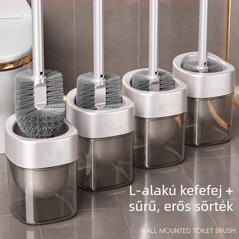 Otthoni használatra készült WC-kefe, halott sarkok nélkül, 2025-ös új modell, falra szerelhető