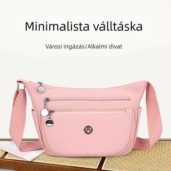 Női nylon táska nagy kapacitással és több rekesszel, keresztpánttal, mindennapi használatra, 2025-ös modell