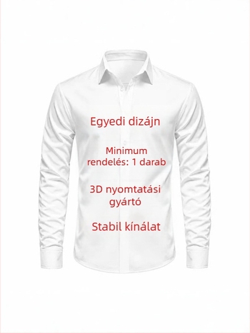 Uniszex hosszú ujjú kardigán felső 3D digitális nyomással, testreszabható