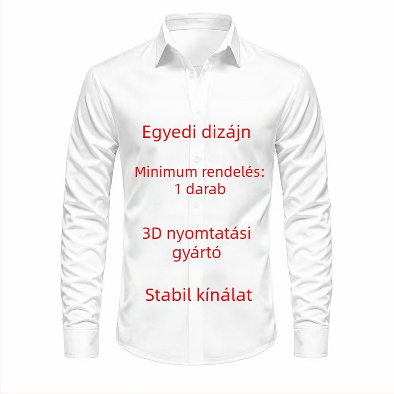 Uniszex hosszú ujjú kardigán felső 3D digitális nyomással, testreszabható