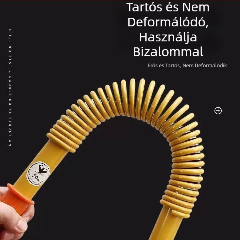 Arany színű rugós kar-erőkar, férfiak és nők számára, otthoni fitnesz eszköz, professzionális mellizom-edzés, mellkas tágítás 60 kg