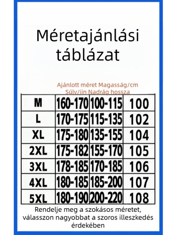 Férfiak számára lazán szabott, egyenes szabású nadrágok, fekete, gombos szegéllyel