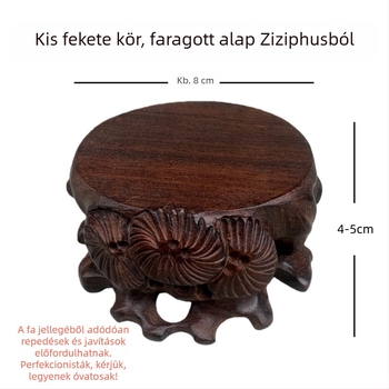 Díszes faragott fa kiállító alap jade termékekhez, teáskészletekhez, bonsaihoz és virágcserepekhez