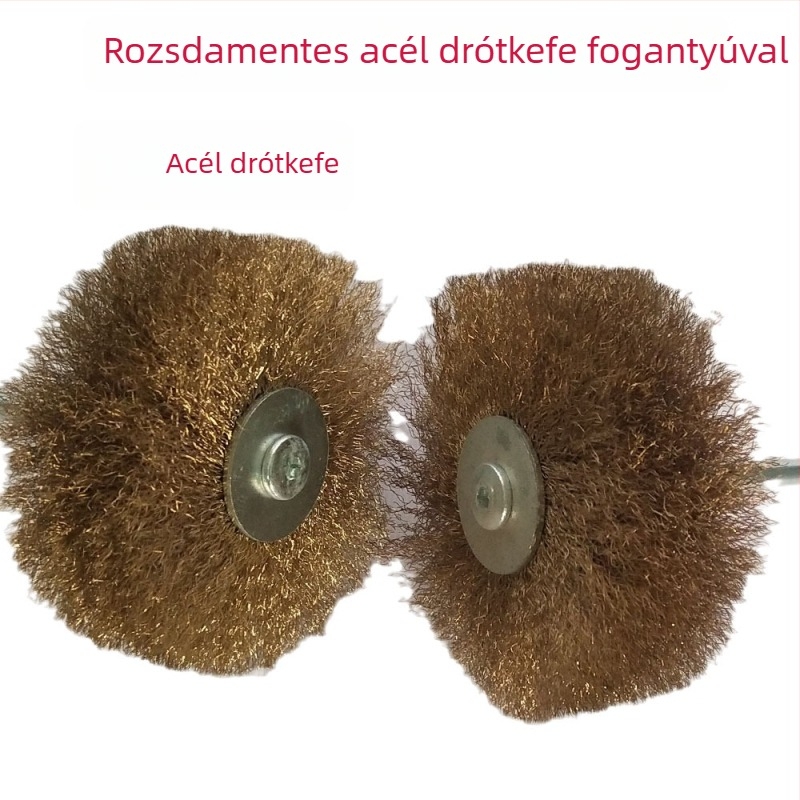 Dupont polírozó ecset drót szállal és 6 mm-es markolattal, fa gyökérfaragáshoz, reliefbarázdákhoz, famegmunkáláshoz, átlátszó nylon szálas polírozó ecset