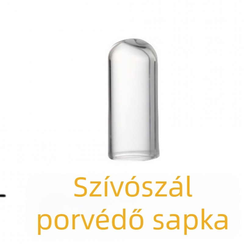 30 cm hosszú átlátszó hőálló üveg szívócső, kompatibil Stanley Ice Cup-kal, élelmiszer-minőségű, egyenes és görbült