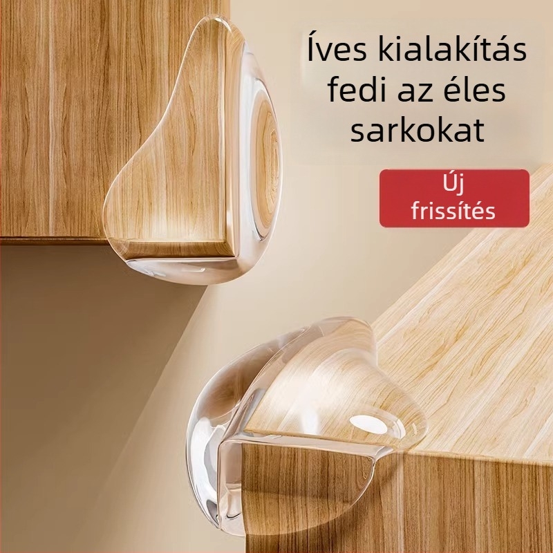 Asztali sarokvédő – ütés elleni védő a derékszögű sarkokra, élvédő; alkalmas szagelszívó és ablak sarkokra