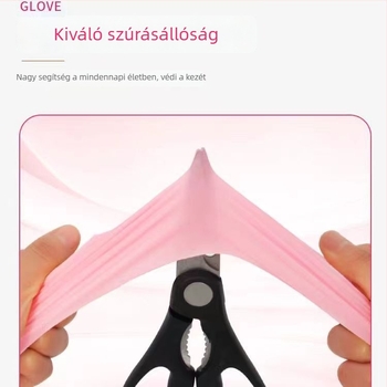 Egyszer használatos hosszú nitril kesztyűk mosogatáshoz, nőknek, konyhai tisztításra, tartósak, élelmiszerbiztonságosak, háztartási használatra, szoros illeszkedés, vékony