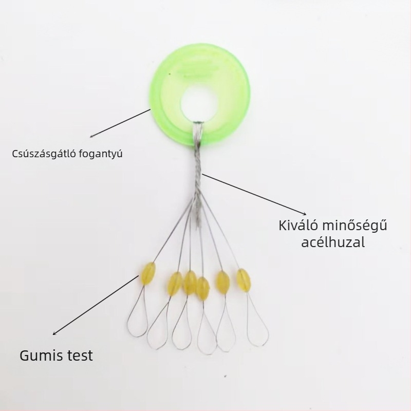 Szilikon űrgyöngyök, hengeres és olíva alakú, horgászathoz
