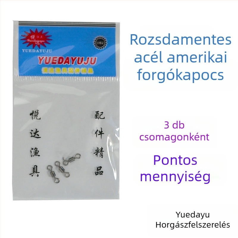 Táblára szerelt amerikai stílusú nyolcas gyűrű-csatlakozó horgászati felszerelésekhez