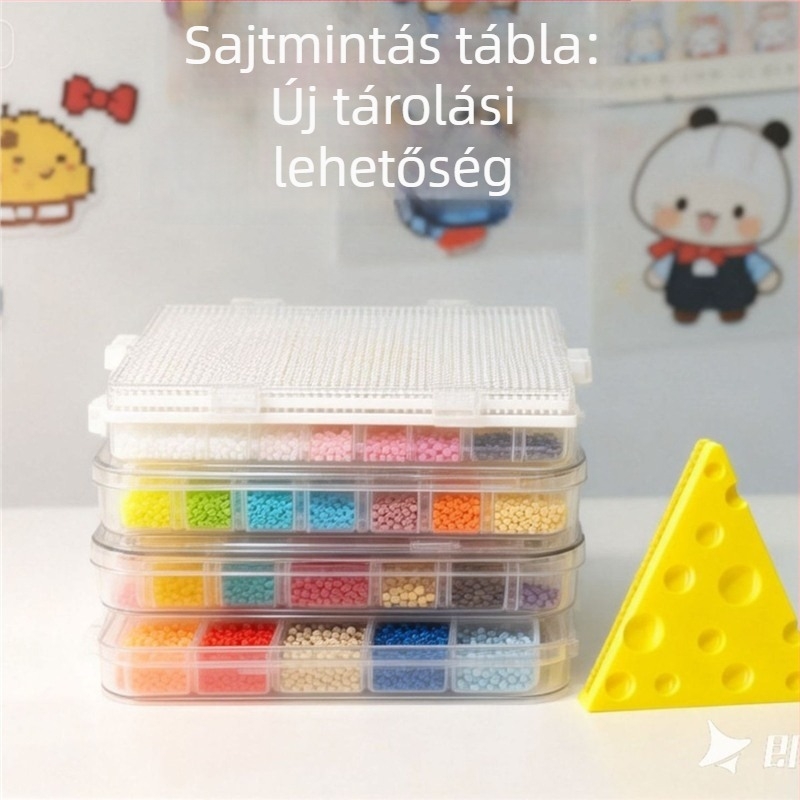 Sajt mintás gyöngy tároló polc